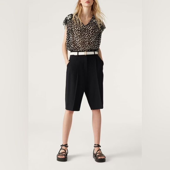ba&sh Tops - BA&SH Short Sleeve Black top